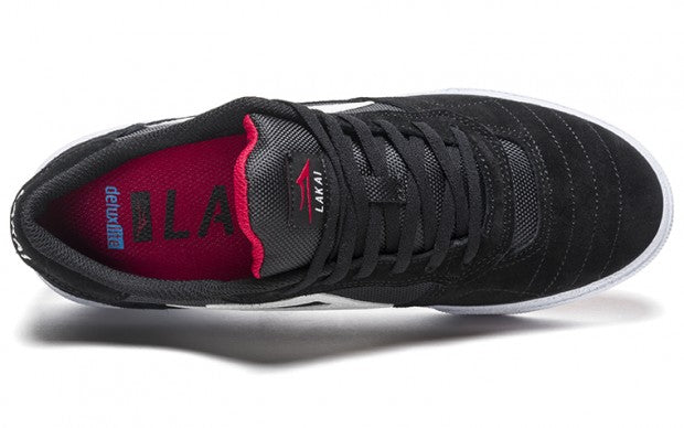 Lakai Shoes Cambridge - Black/White Suede - Bow Shock Marketplace