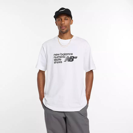 New Balance Numeric Stacked Graphic White S/s Shirt