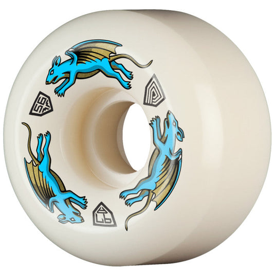 Powell Peralta Dragon Formula Blue Nano Rat 97a 56mm x 36mm AV6 Skateboard Wheels