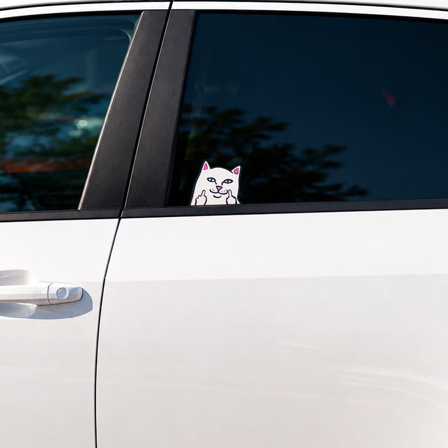 Peeking Nermal Car Sticker Pack (White)