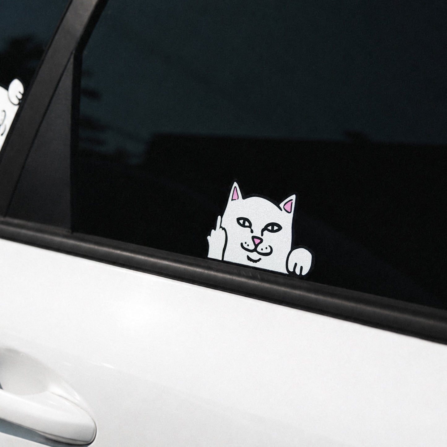 Peeking Nermal Car Sticker Pack (White)
