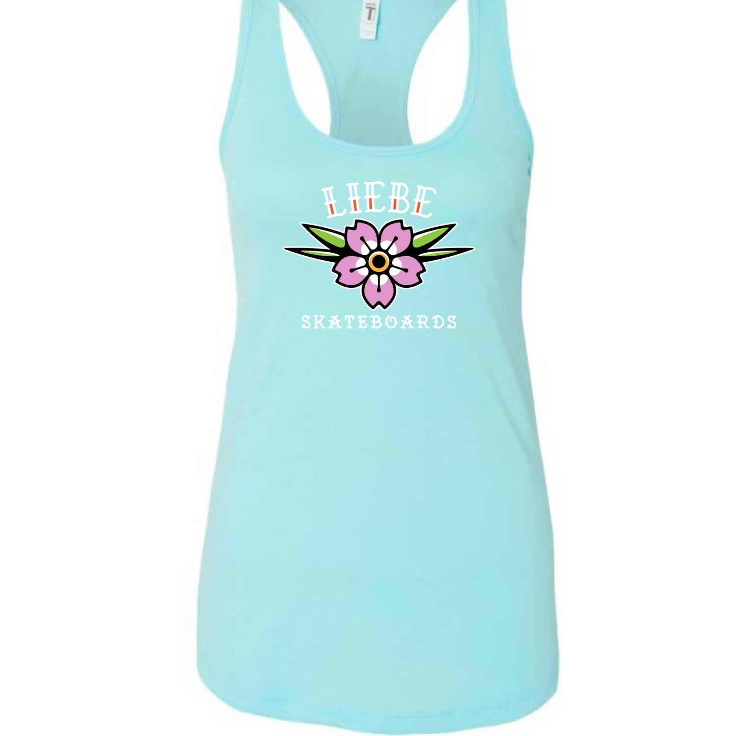 Liebe Cherry Blossom Women’s Racerback Tank Top
