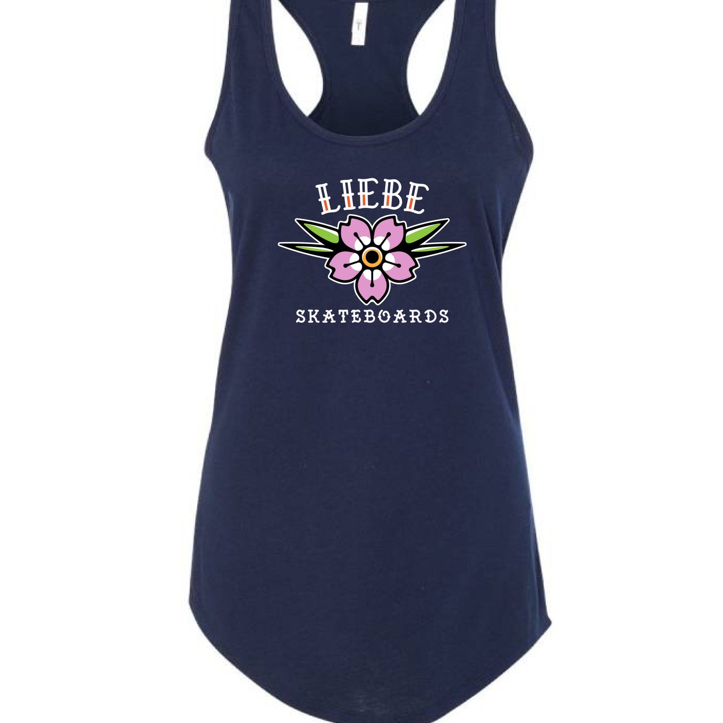 Liebe Cherry Blossom Women’s Racerback Tank Top