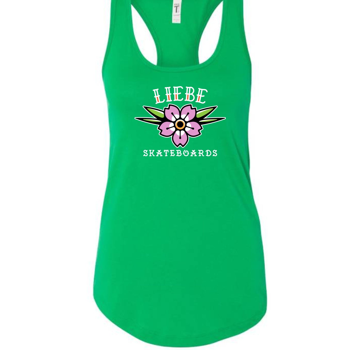 Liebe Cherry Blossom Women’s Racerback Tank Top