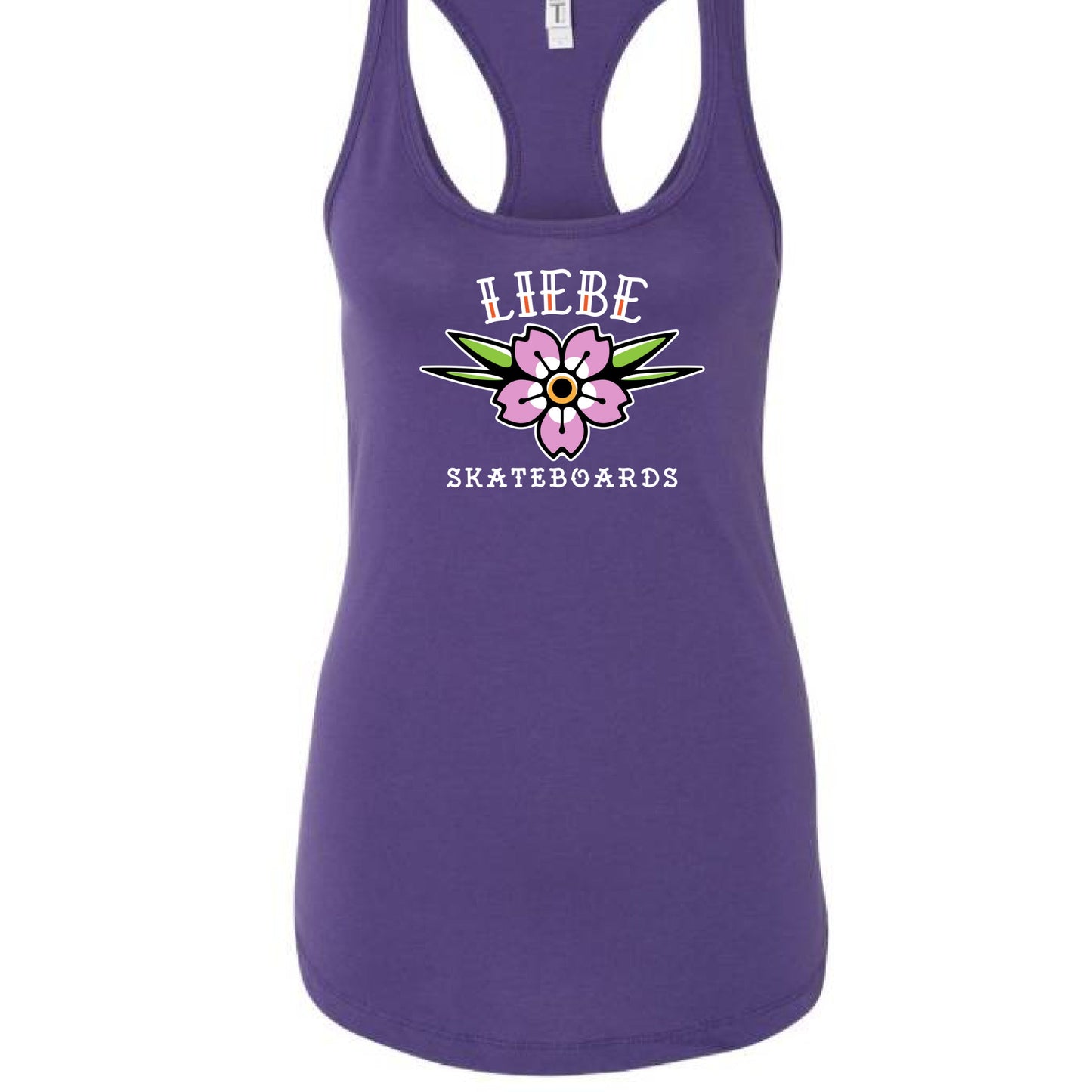 Liebe Cherry Blossom Women’s Racerback Tank Top