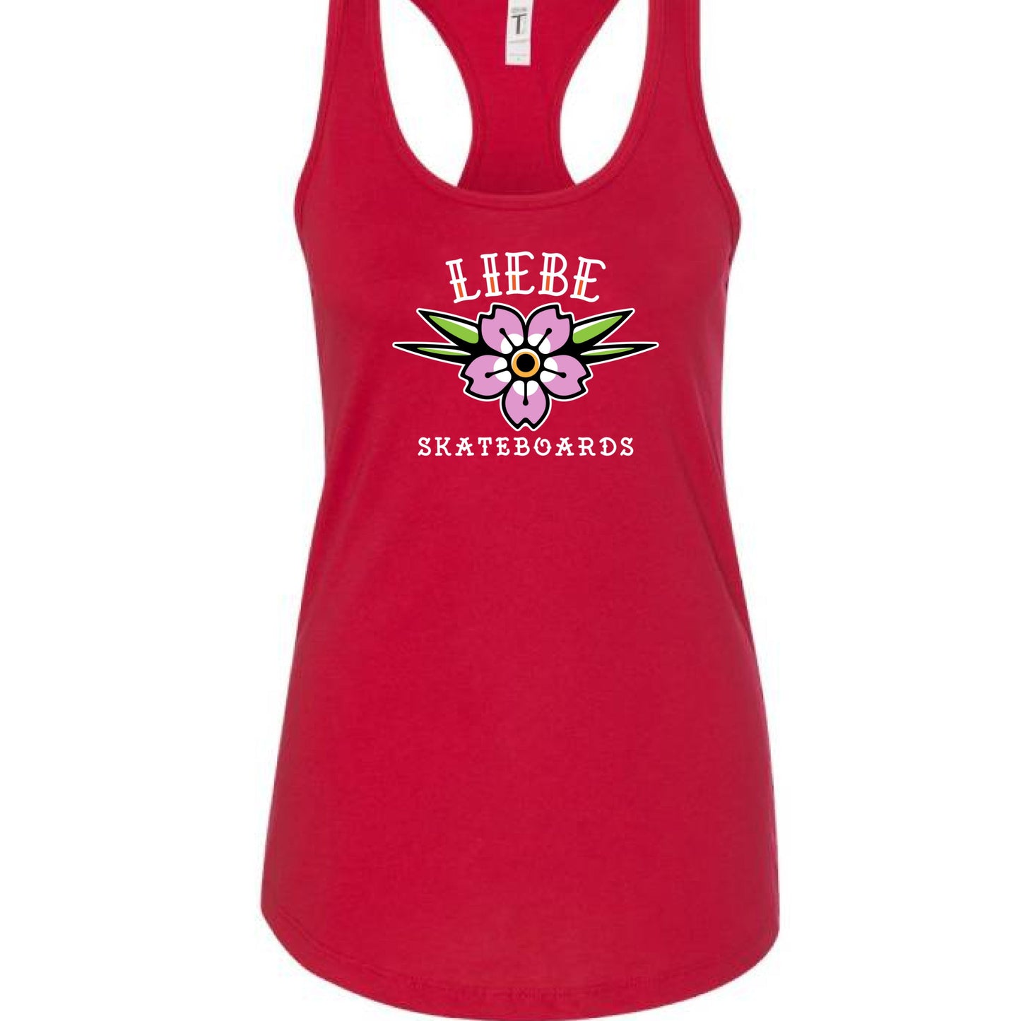 Liebe Cherry Blossom Women’s Racerback Tank Top