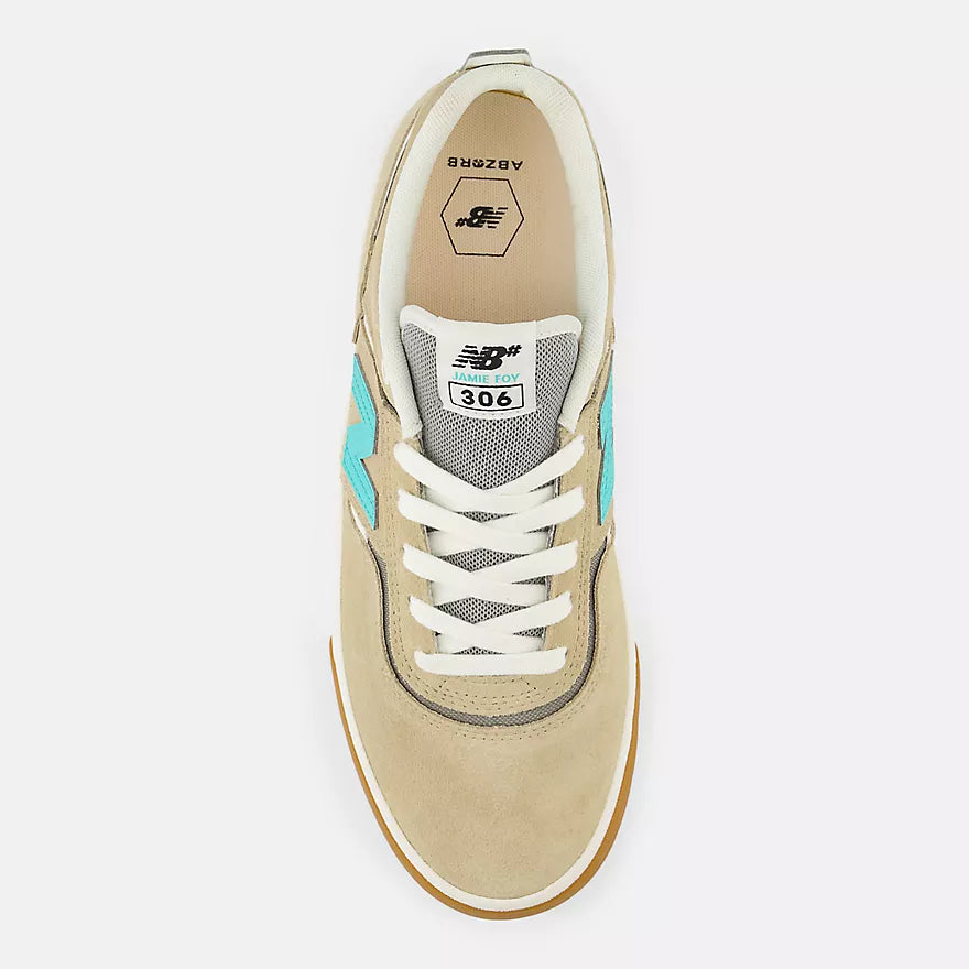 New Balance Numeric 306 Jamie Foy Tan Teal Shoes (NM306SSO)