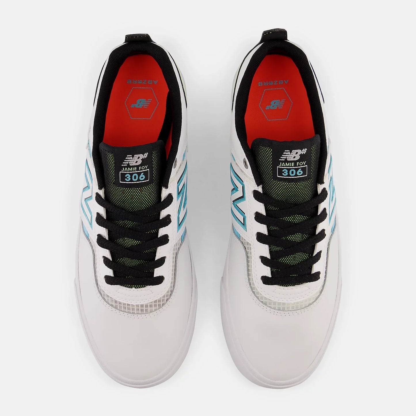 New Balance Shoes Jamie Foy 306 - White/Aqua Sky - Bow Shock Marketplace