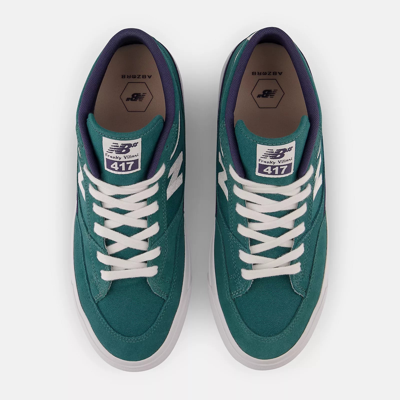 New Balance Shoes Numeric Franky Villani 417 - Vintage Teal/White - Bow Shock Marketplace