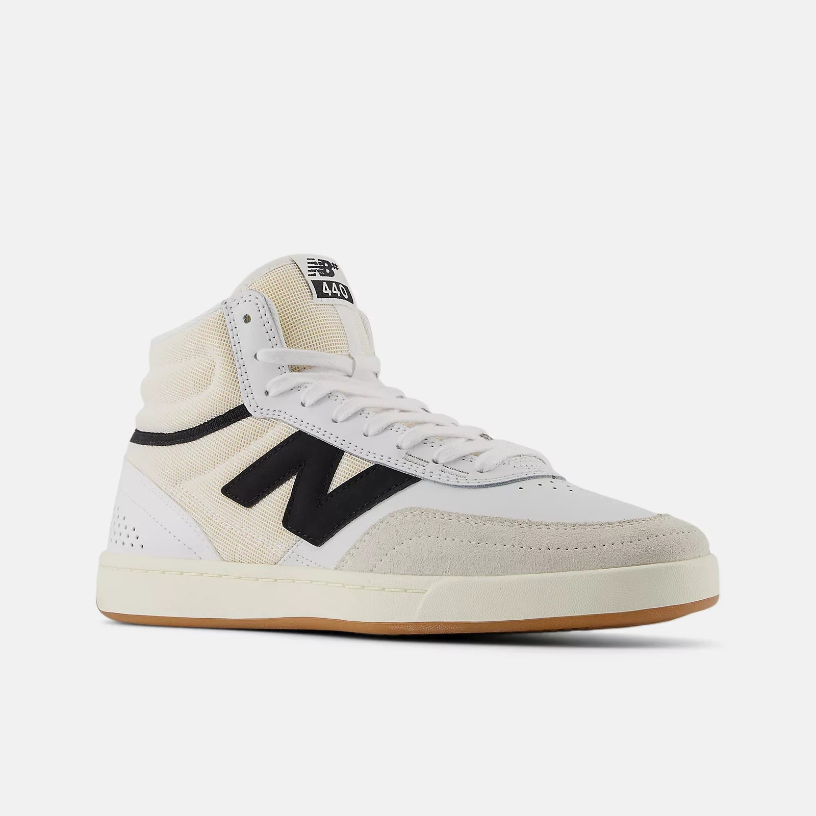 New Balance Shoes Numeric 440 High V2 - White/Black - Bow Shock Marketplace