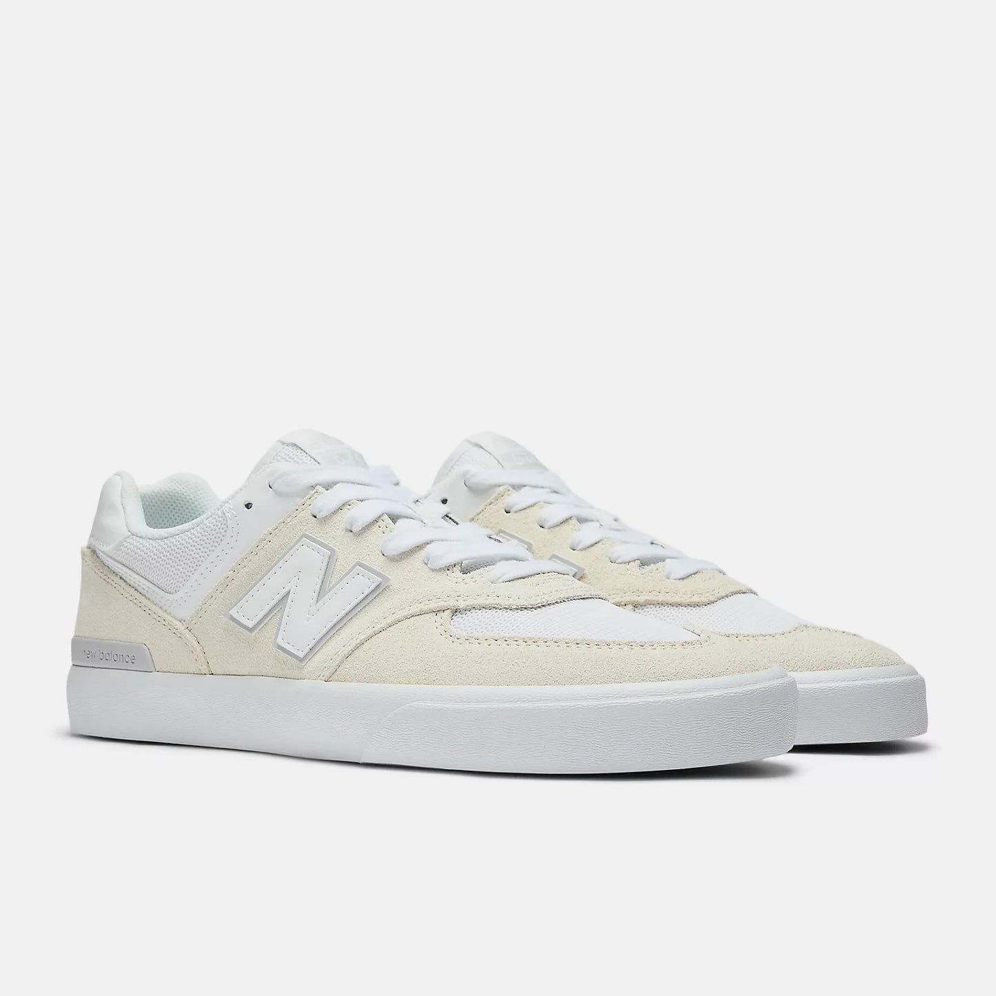 New Balance Numeric 574 Vulc WIDE White Shoes
