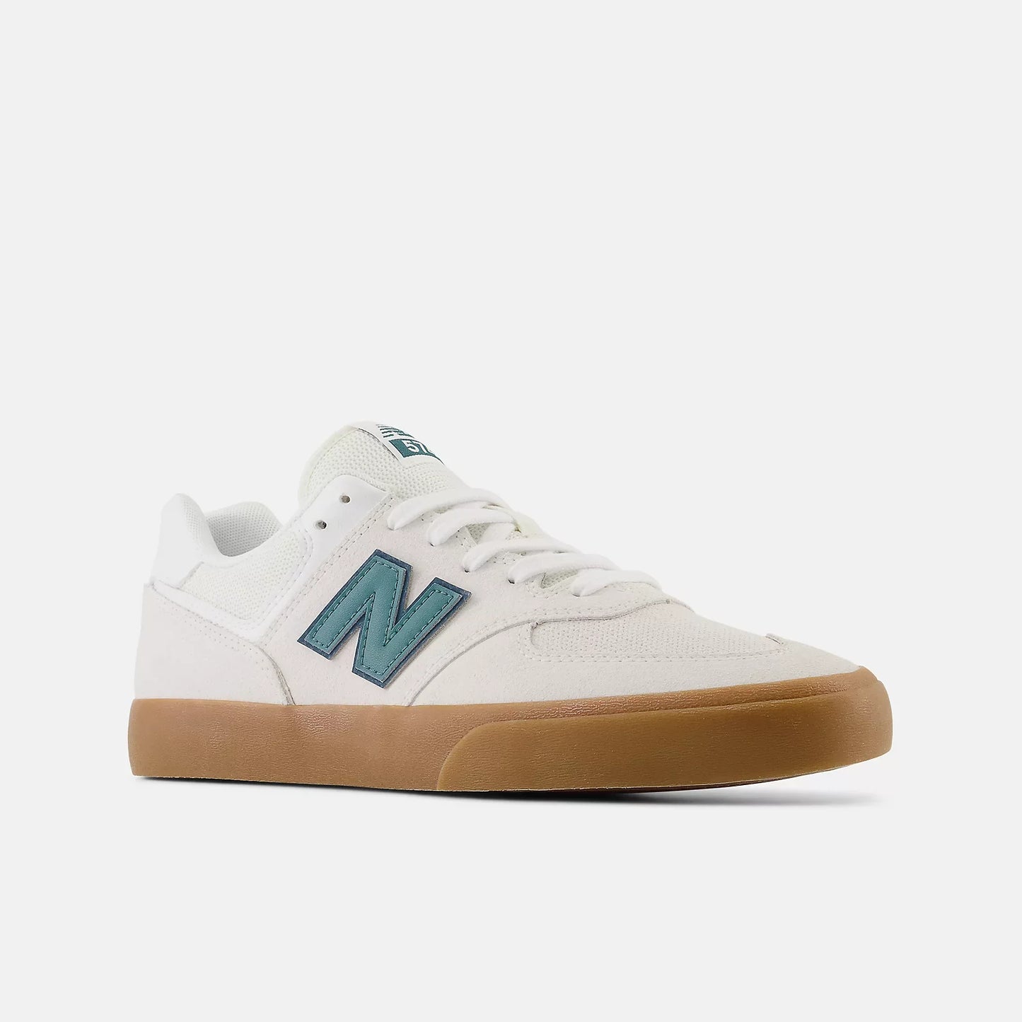New Balance Shoes Numeric 574 Vulc - Sea Salt/Teal - Bow Shock Marketplace