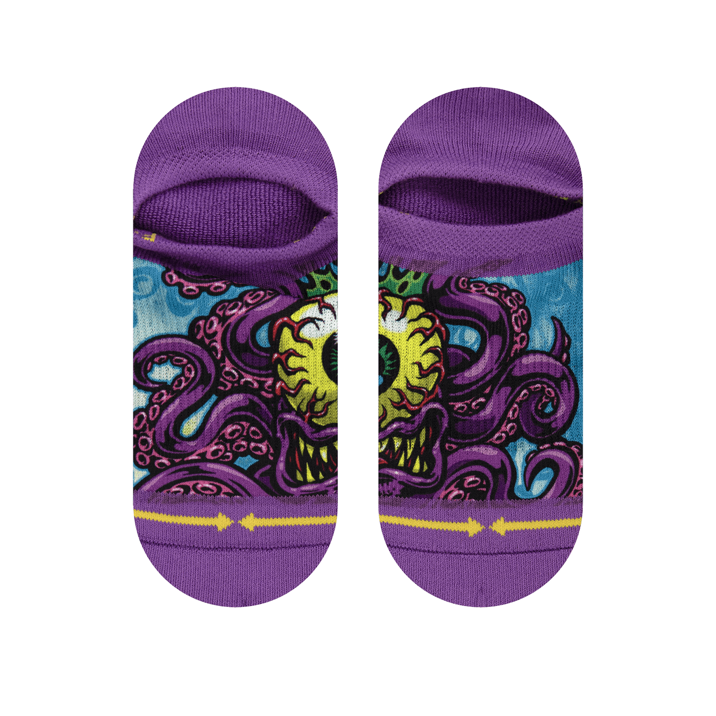 Cycloptopus No Show Sock With Art By Jimbo Phillips
