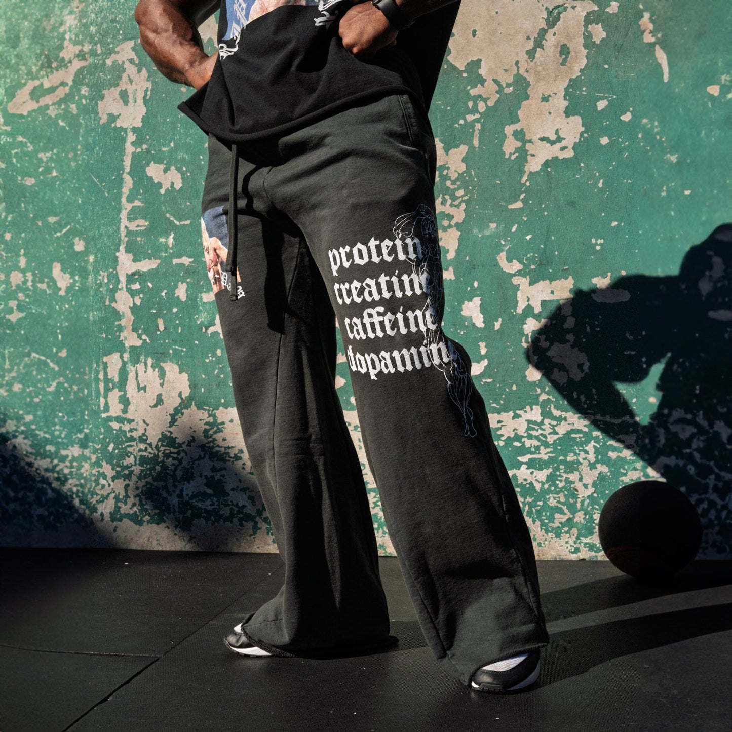 Protein Straight Leg 500GSM Sweatpants (Gunmetal)