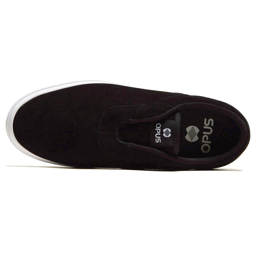 Opus Honey Slip - Black Suede / White