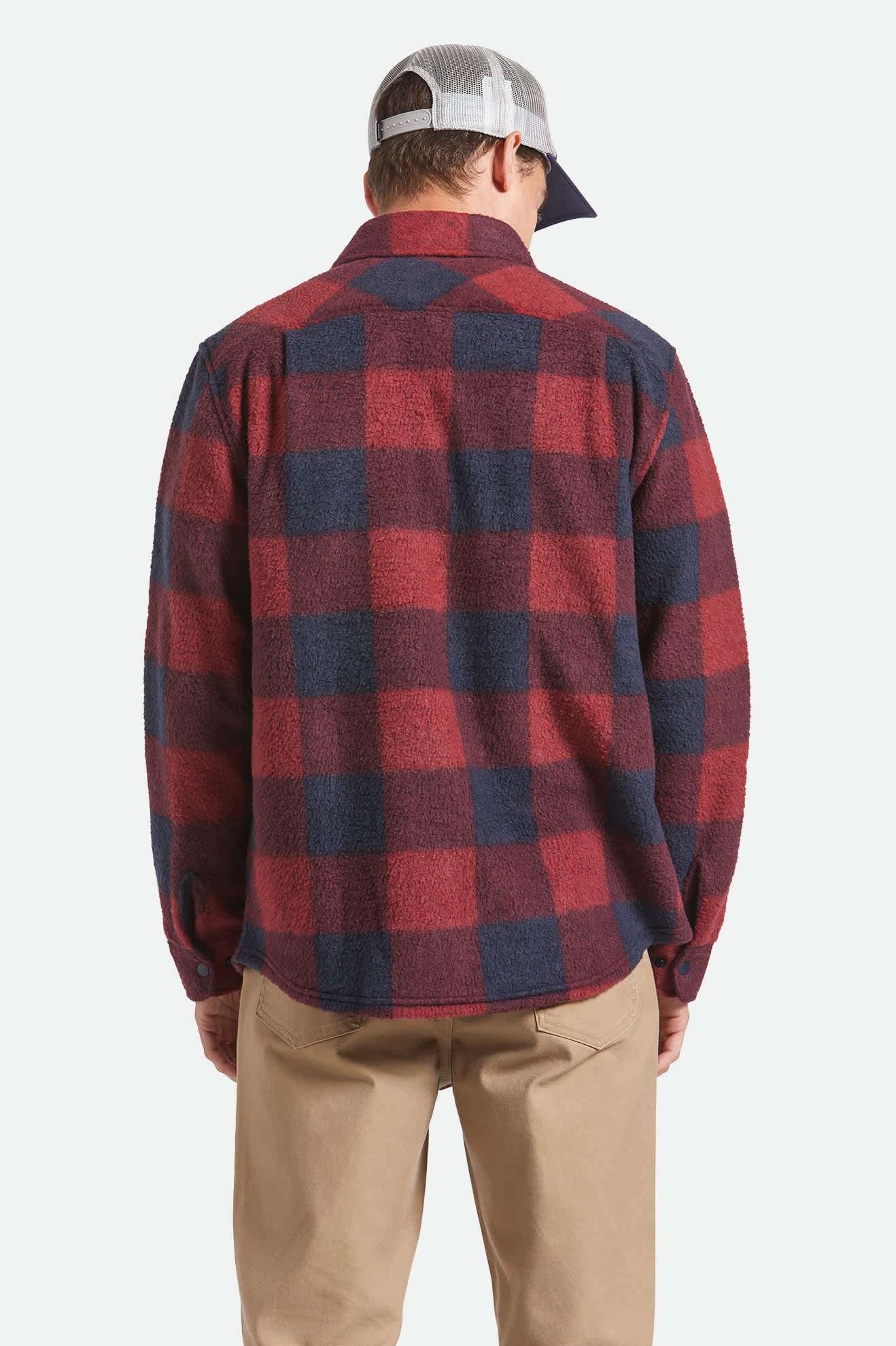 Brixton Bowery Arctic Stretch Fleece Adrenaline Rush Mood Indigo PL L/s Fleece