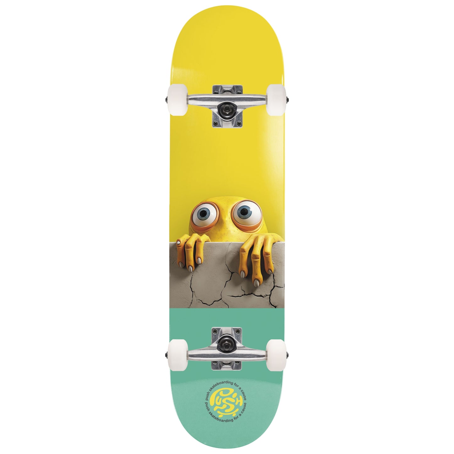 PUSH "PEEK OVER" 7.25" COMPLETE SKATEBOARD
