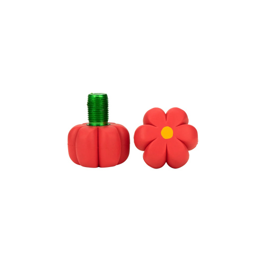 Moxi Brake Petals Toe Stops - Red Hibiscus (Pair)
