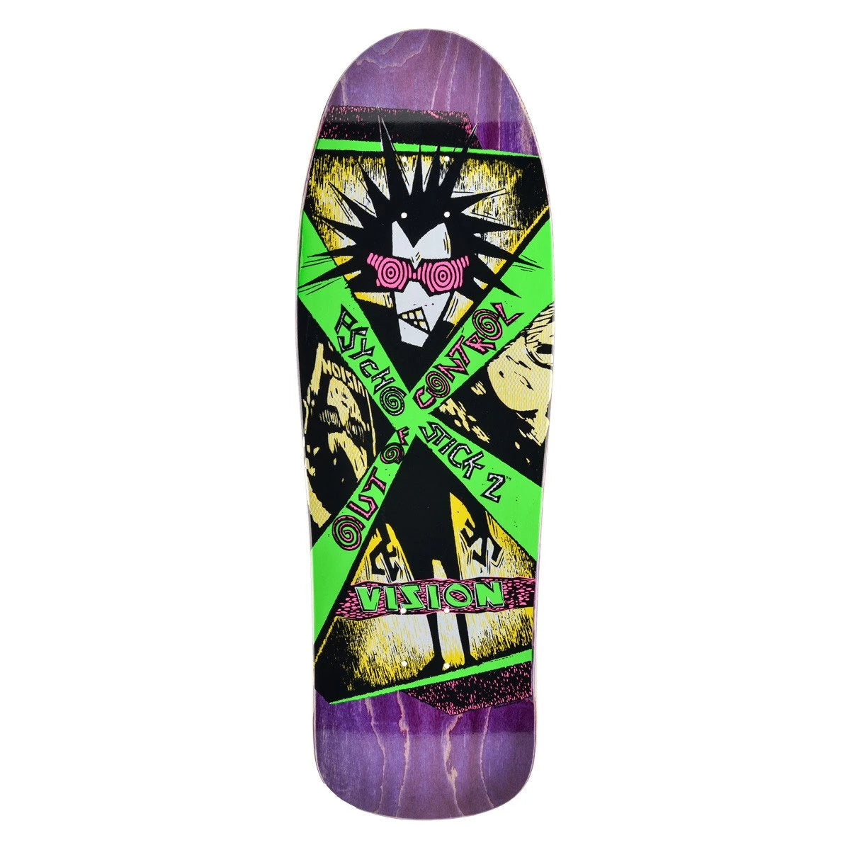 VISION "PSYCHO STICK 2" 10" SKATEBOARD DECK - Bow Shock Marketplace