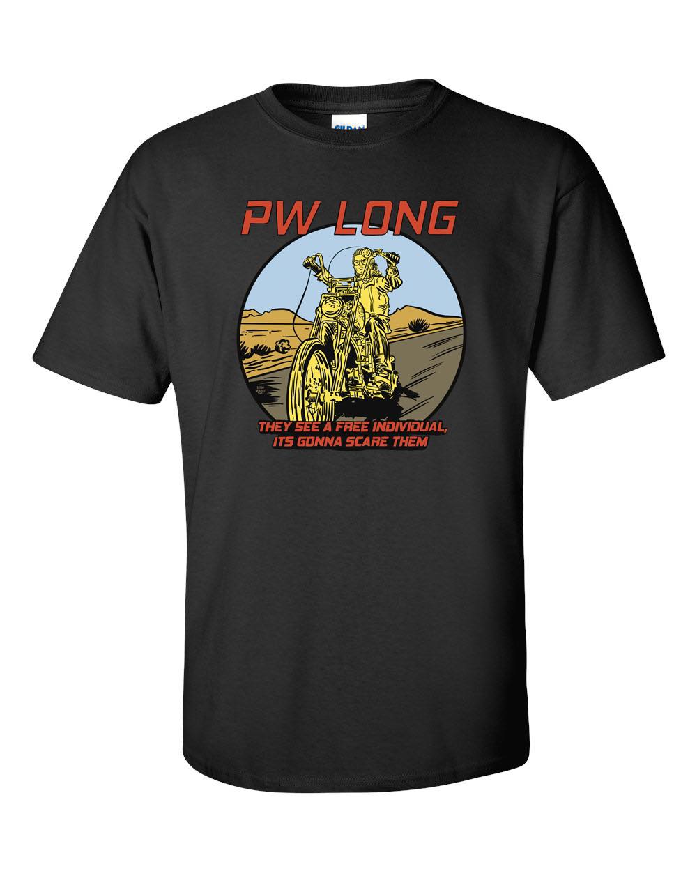 P.W. Long "Easy Rider" T-Shirt Design by Brian Walsby - Bow Shock Marketplace