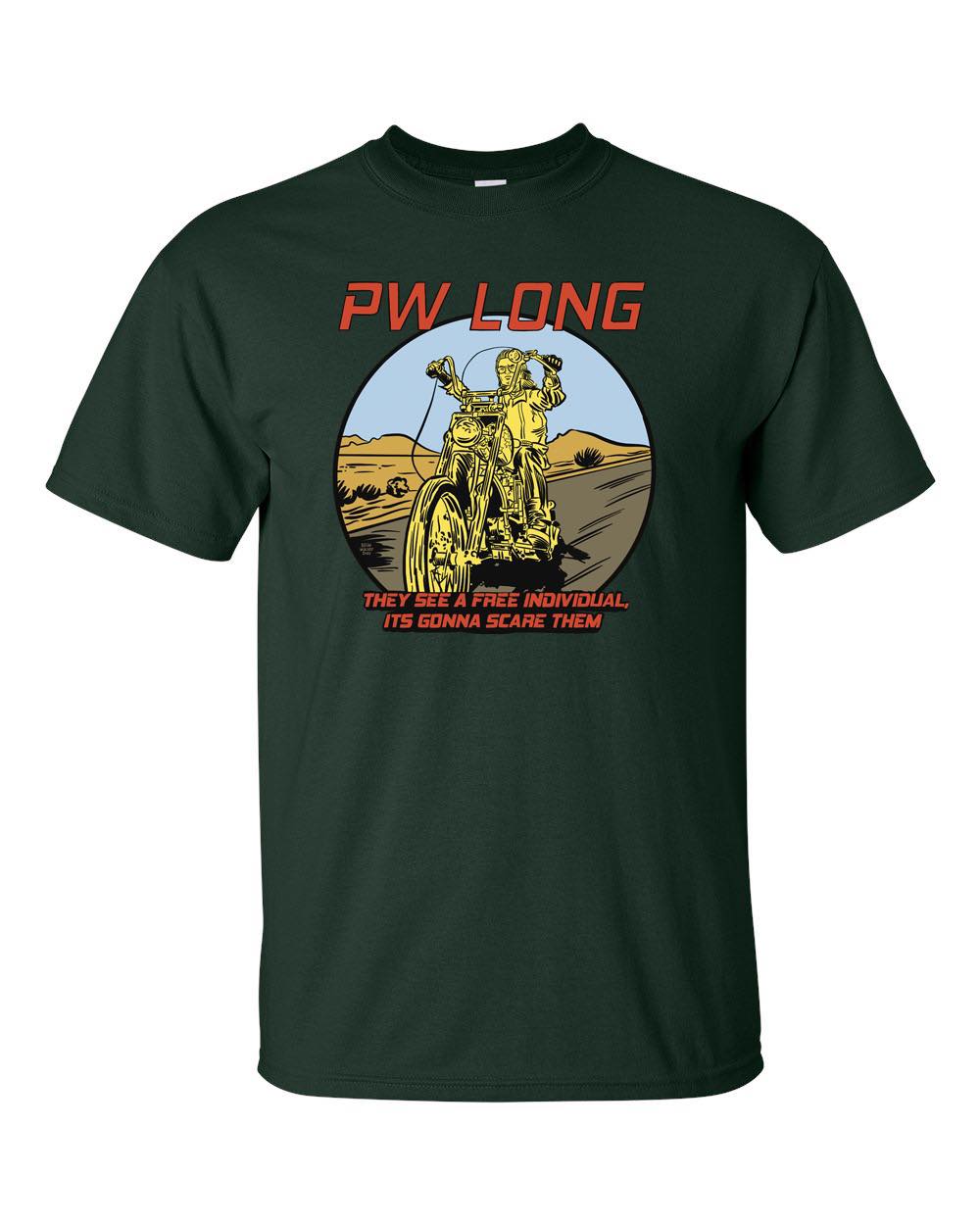 P.W. Long "Easy Rider" T-Shirt Design by Brian Walsby - Bow Shock Marketplace