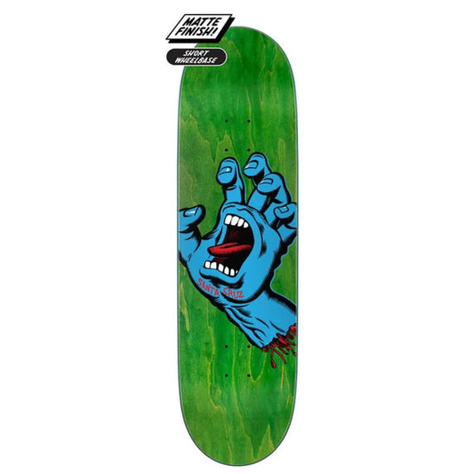 Santa Cruz Screaming Hand Skateboard Deck - 8.8" Green - Bow Shock Marketplace