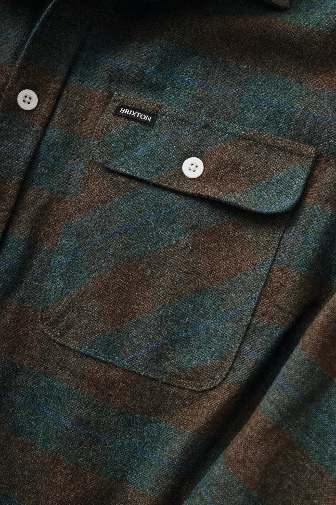 Brixton Bowery Ocean L/s Flannel Shirt