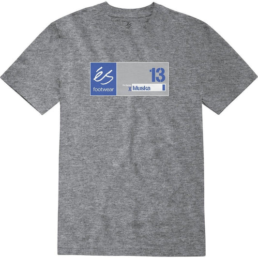 éS Muska 13 Tee - Grey Heather - Bow Shock Marketplace