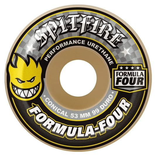 Spitfire F4 99a Conical Yellow 53mm Wheels