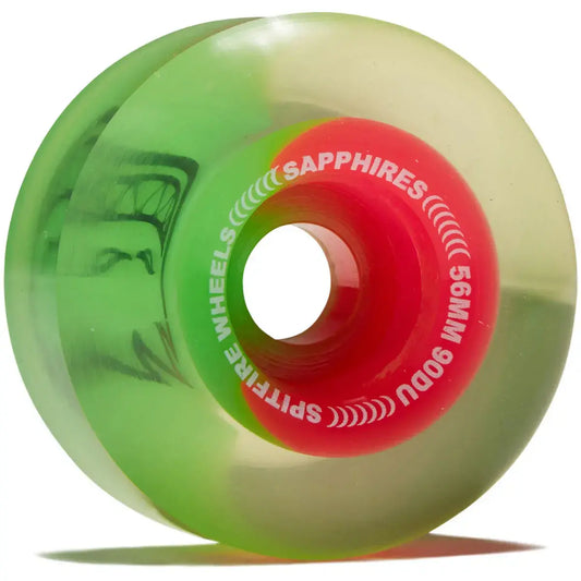 Spitfire Wheels Sapphires 90DU Cruiser 56mm - Pink/Green (Set of 4) - Bow Shock Marketplace