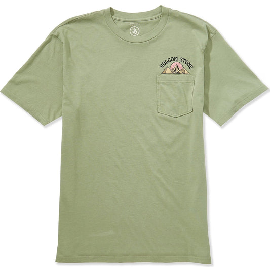 Volcom Great Divide Olive Green S/s Shirt
