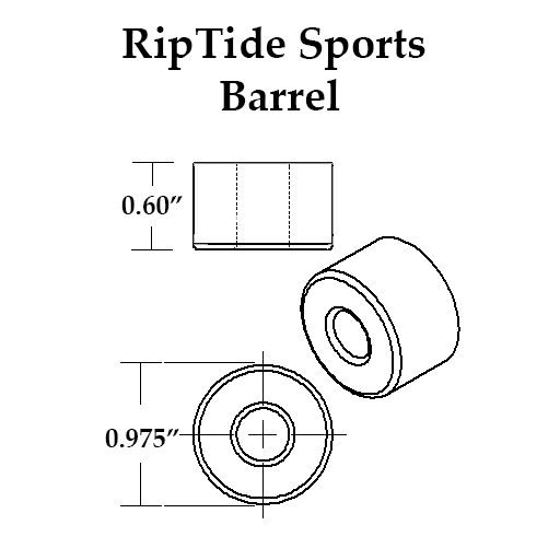 RipTide Krank Barrel Bushing 90a - Green (Set) - Bow Shock Marketplace