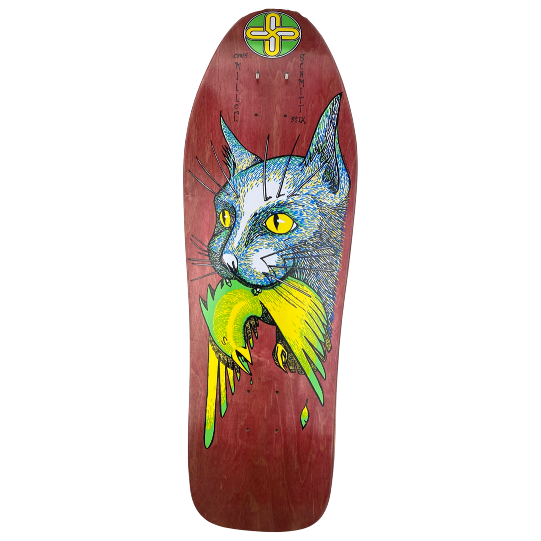 Schmitt Stix Chris Miller Bird in the Mouth 10" Skateboard Deck