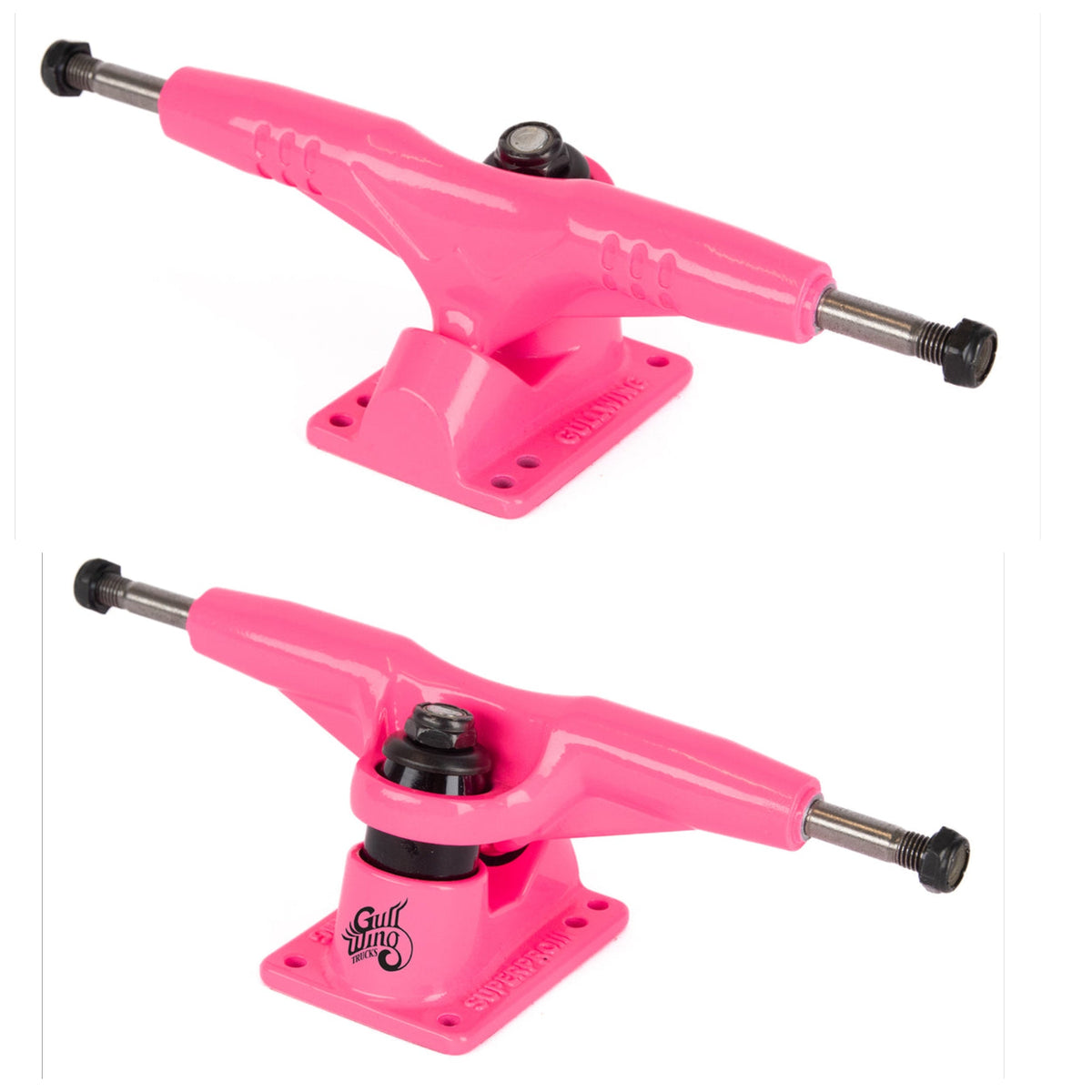 Gullwing Pro III Neon Pink 9" Skateboard Trucks (Set of 2)