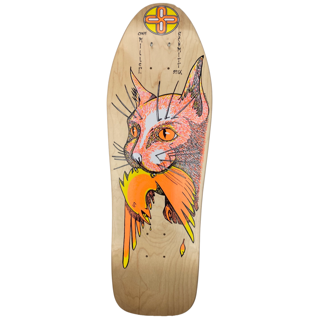 Schmitt Stix Chris Miller Bird in the Mouth 10" Skateboard Deck