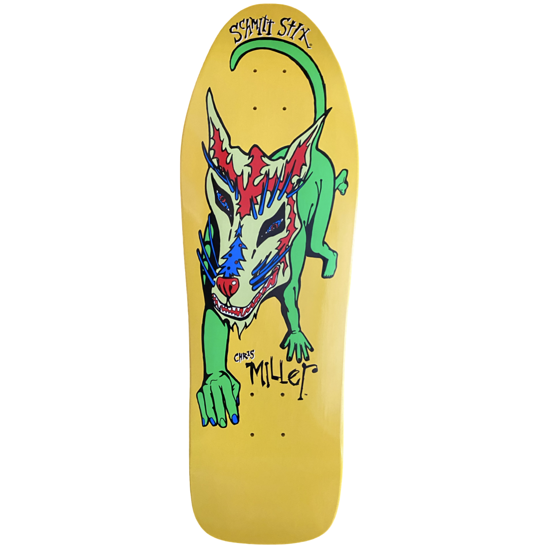 Schmitt Stix Chris Miller Dog Large 10" Skateboard Deck
