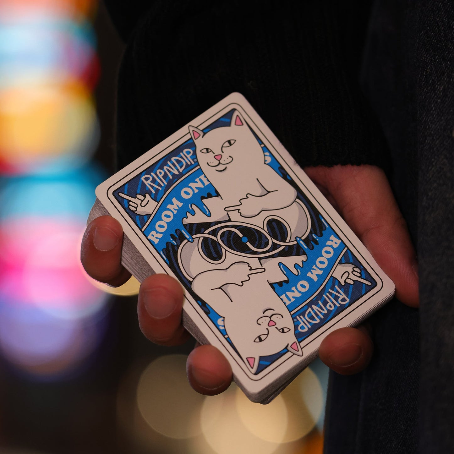 Room One x RIPNDIP Playing Cards (Blue Lord Nermal)