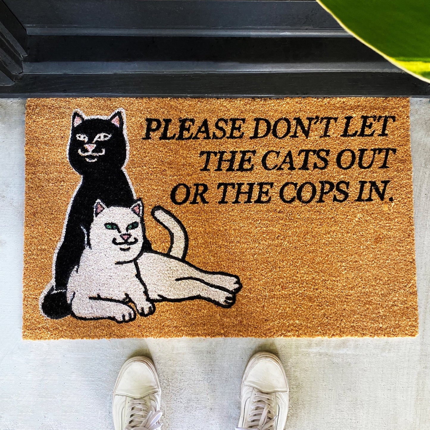 Don't Let The Cops In Rug (Brown)