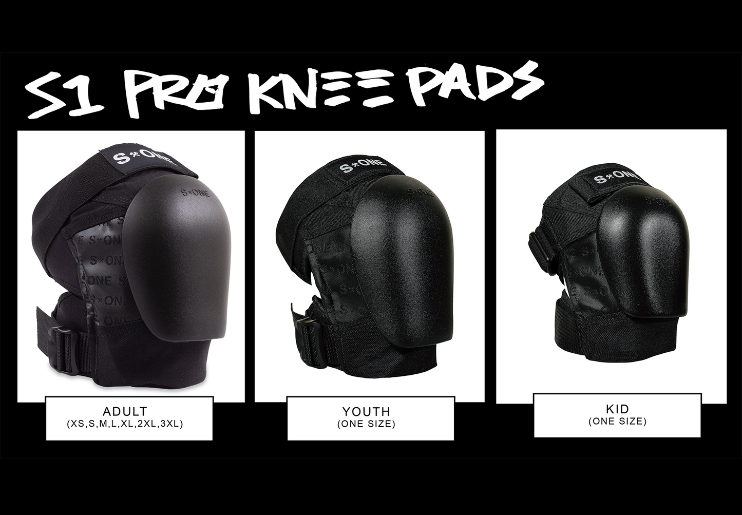 S1 Kid Pro Knee Pad - Black - Bow Shock Marketplace