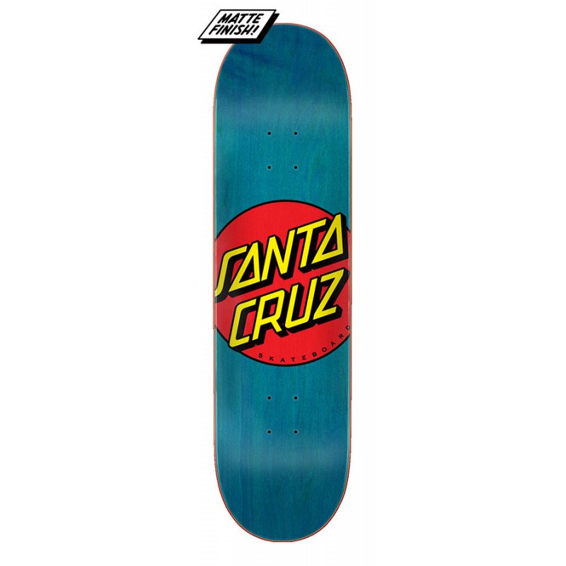 Santa Cruz Classic Dot Skateboard Deck - 8.5" Blue - Bow Shock Marketplace
