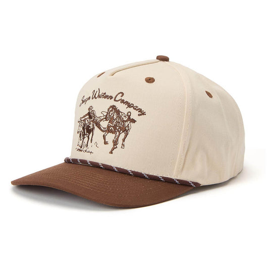 Seager Los Rios Canvas Cream/Brown Snapback Hat