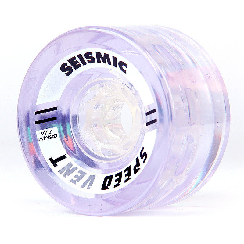 Seismic Speed Vent 85x52mm 77a Wheels - Crystal Clear Purple (Set of 4) - Bow Shock Marketplace