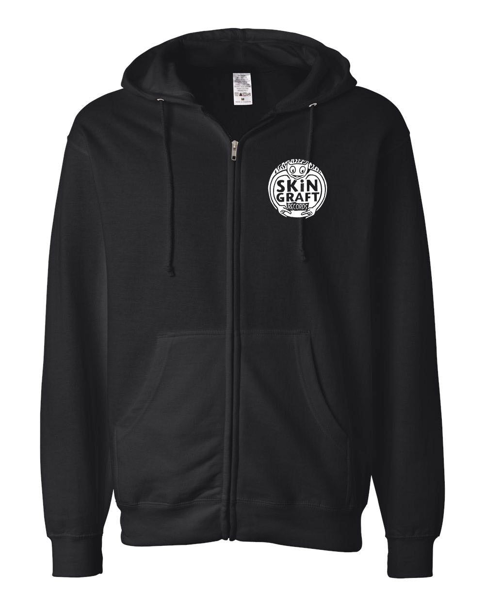 SKiN GRAFT Records “Logo” Zip-Up Hooded Sweatshirt - Bow Shock Marketplace