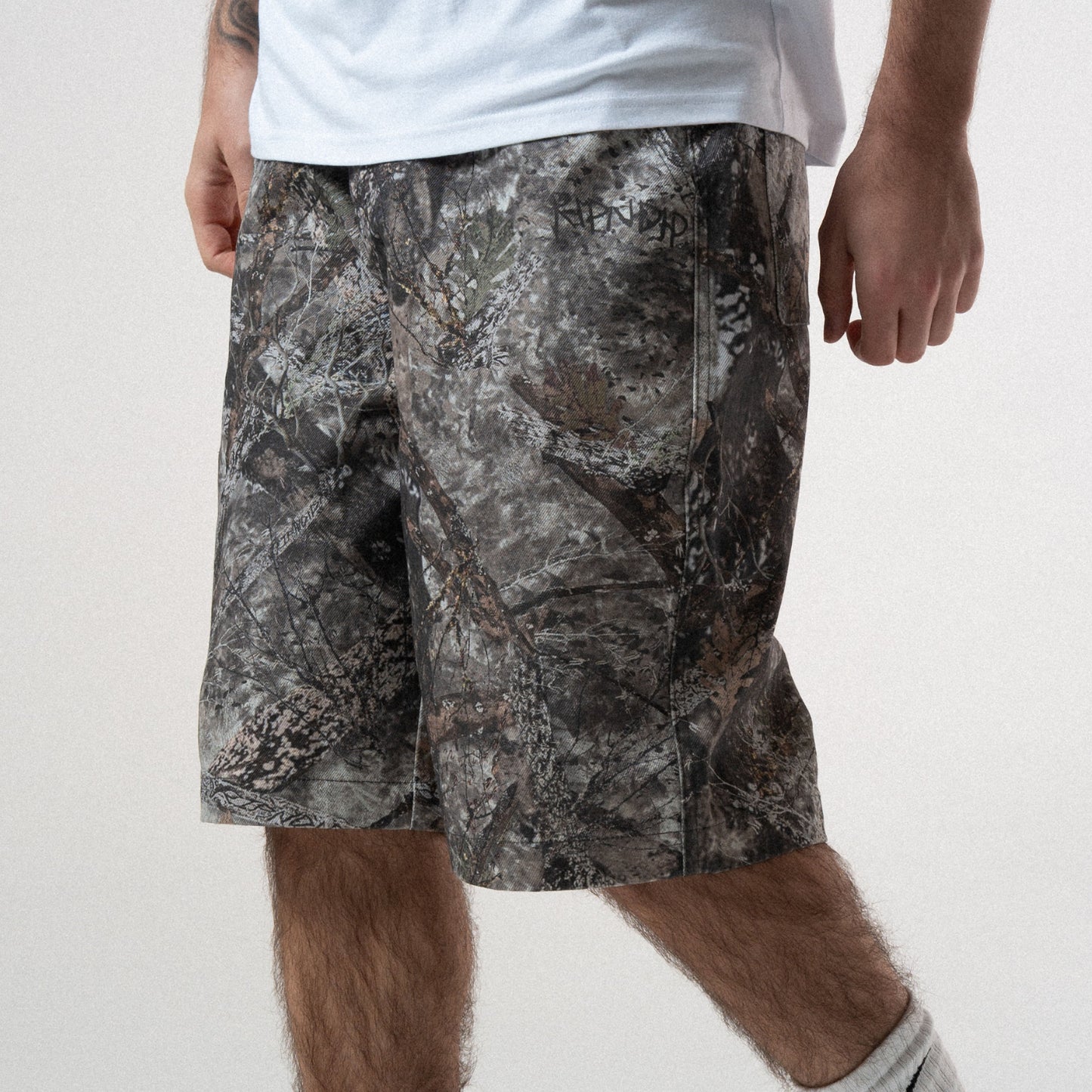 Nermal Tree Camo Baggy Denim Shorts (Nerm Tree Camo)