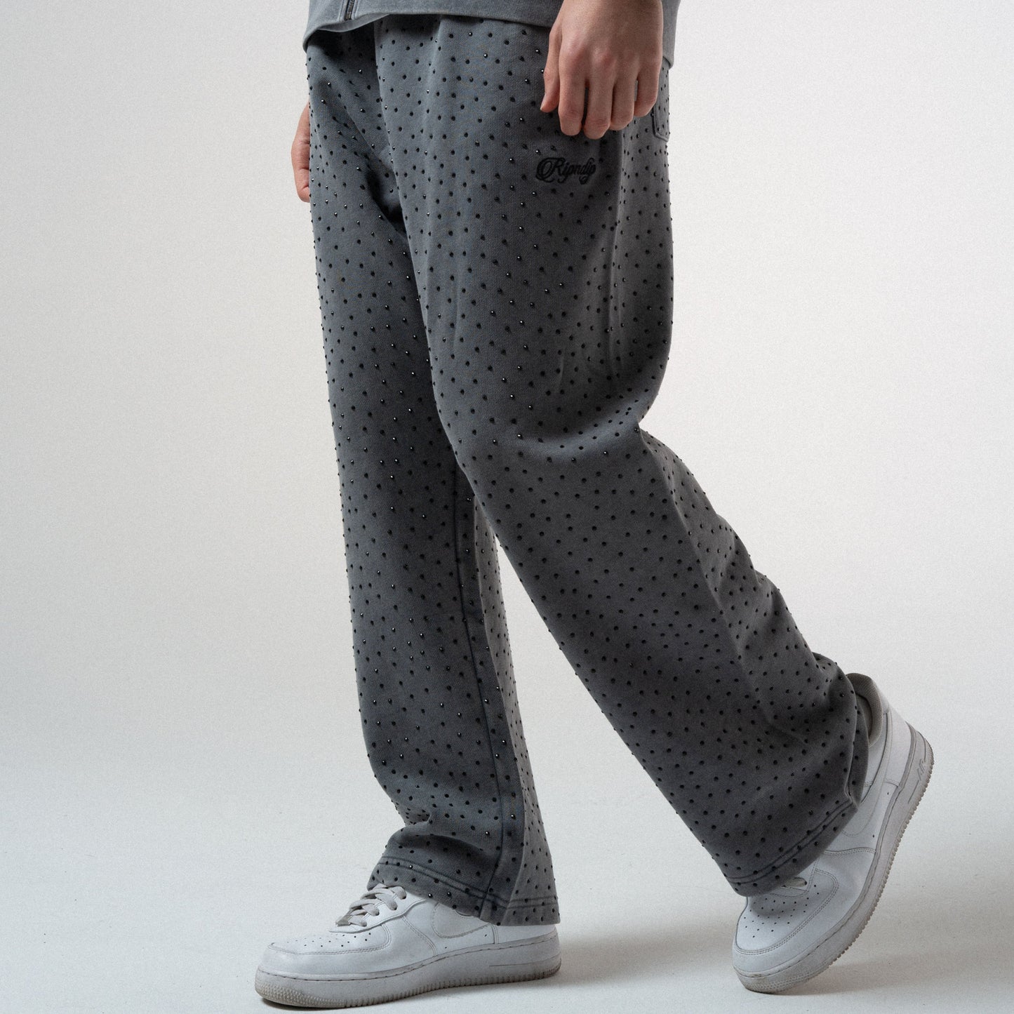 RIPNGEMS Straight Leg Sweatpants (Charcoal Wash)