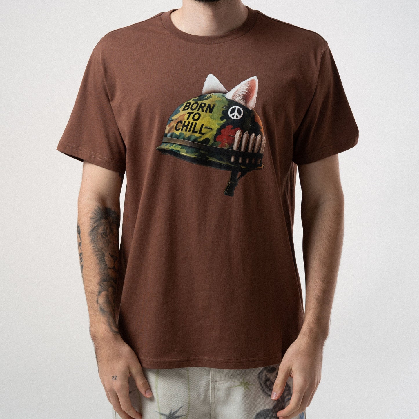 Born To Chill Tee (Brown)