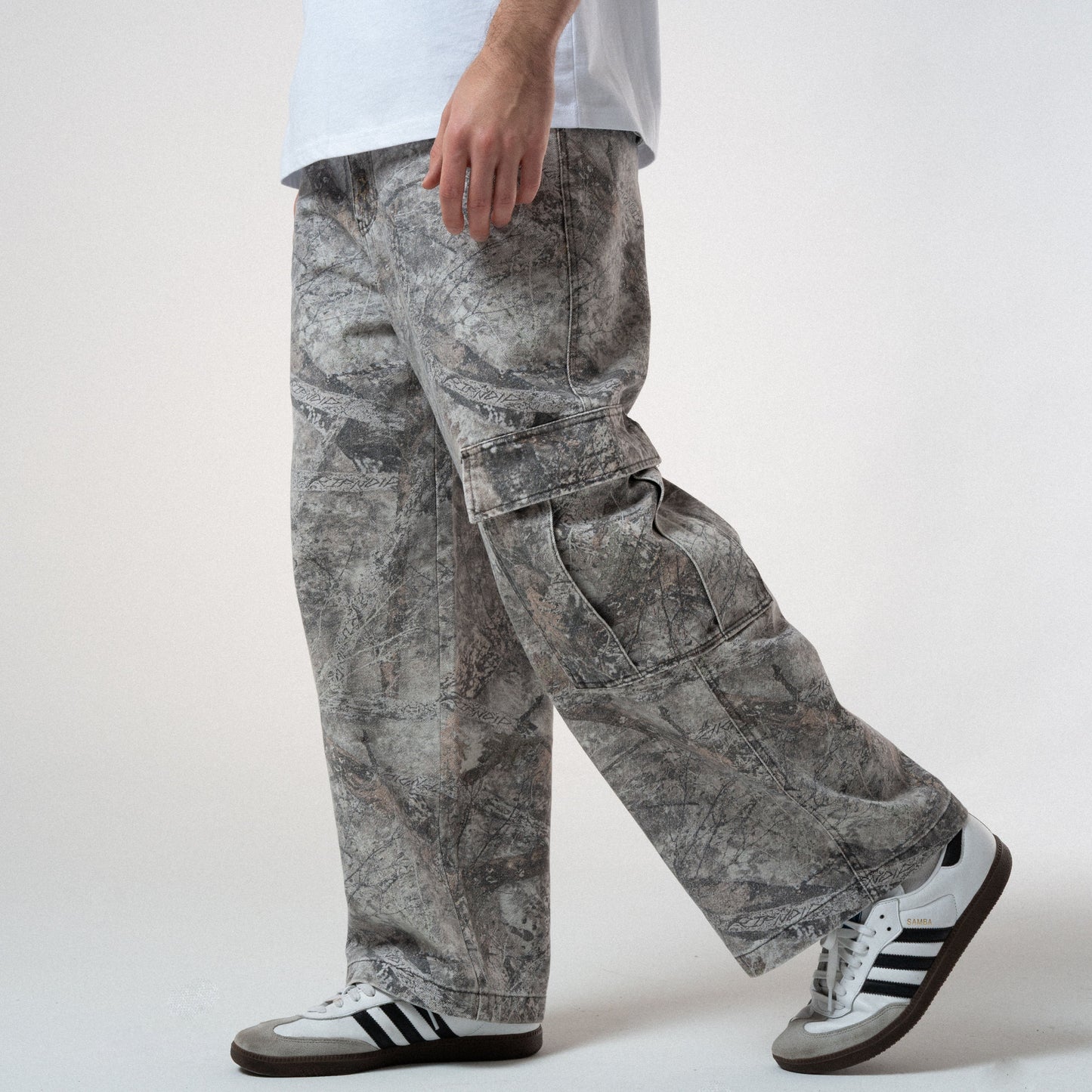 Nerm Tree Camo Extra Wide Cargo Pants (Nerm Tree Camo)
