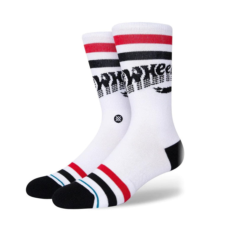 Stance Hot Wheels Fade Kids Crew Socks - White - Bow Shock Marketplace