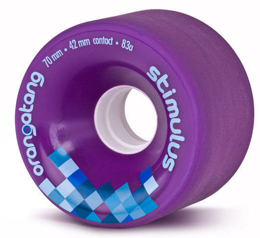 Orangatang Stimulus Longboard Wheels 70mm 83a - Purple (Set of 4) - Bow Shock Marketplace