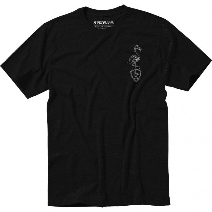Subrosa Flamingo T-Shirt - Black - Bow Shock Marketplace